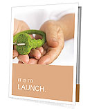 Green Electricity in the hands of Presentation Folder