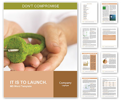 Green Electricity in the hands of Word Template