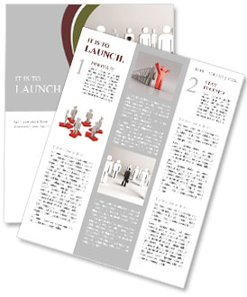 Leader surrounded by his Newsletter Template