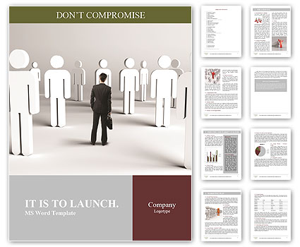 Leader surrounded by his Word Template