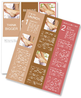 Foot Massage female Newsletter Template
