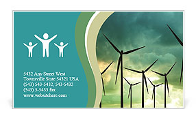 Energy Saving Business Card Template