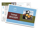 Farm Equipment Postcard Template