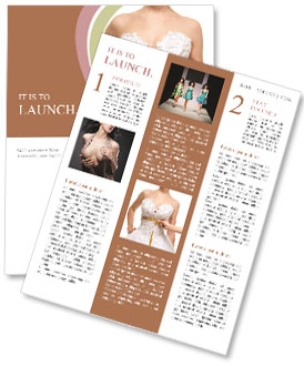 White Dress Newsletter Template