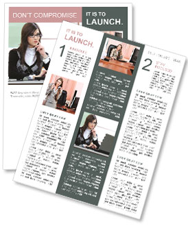 The girl all the work Newsletter Template