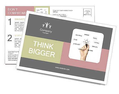 New ideas Postcard Template