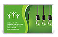 Energy-saving technologies Business Card Template