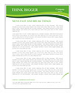 Energy-saving technologies Letterhead Template