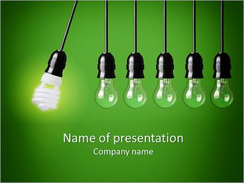 Energy-saving technologies PowerPoint Template