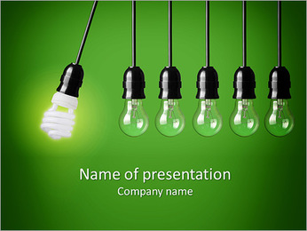 Energy-saving technologies PowerPoint Template