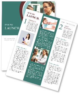 The reception was at the pediatrician Newsletter Template