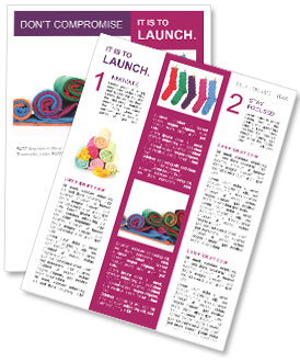 Colorful fabric Newsletter Template