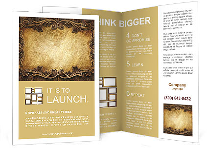 Classic ornament Brochure Template