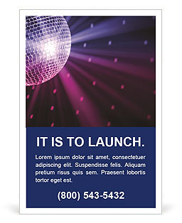 Disco ball Ad Template