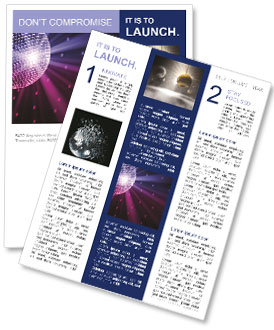 Disco ball Newsletter Template