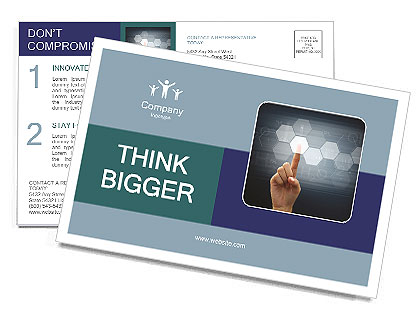 Technology of the future Postcard Template