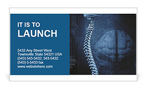 Spinal cord and brain Business Card Template