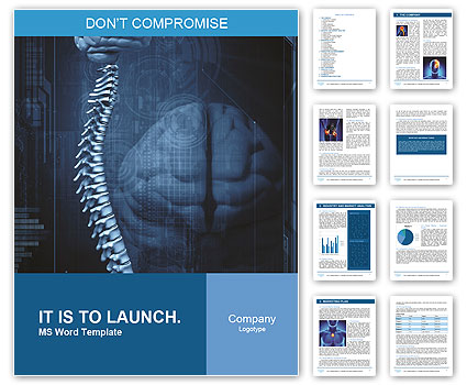 Spinal cord and brain Word Template