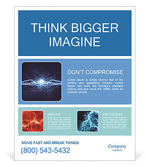 Electricity is all around us Poster Template