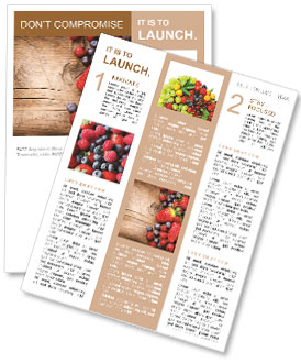 Fresh fruit Newsletter Template
