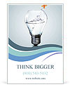 Goldfish in light bulb dabble Ad Template