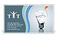 Goldfish in light bulb dabble Business Card Template