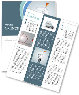 Goldfish in light bulb dabble Newsletter Template