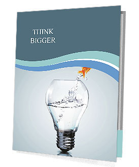 Goldfish in light bulb dabble Presentation Folder