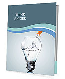 Goldfish in light bulb dabble Presentation Folder