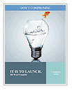 Goldfish in light bulb dabble Word Template