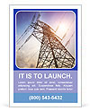 Very high high-voltage tower Ad Template