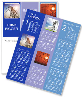 Very high high-voltage tower Newsletter Template