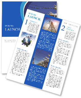 Power lines Newsletter Template