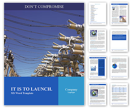 Power lines Word Template
