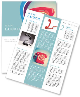 Retro Red Telephone Newsletter Template