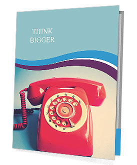 Retro Red Telephone Presentation Folder