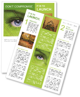 The person with the imprint of a leaf Newsletter Template