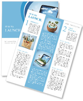 A world of relaxation and adventure in a suitcase Newsletter Template