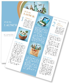 All travel in one bag, travel agency Newsletter Template
