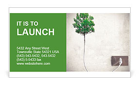 Keeping the energy we save nature Business Card Template