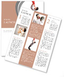 Man shouting into a megaphone Newsletter Template