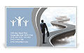 Businessman climbs up the mountain the hard way Business Card Template