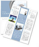 Businessman climbs up the mountain the hard way Newsletter Template