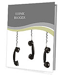 Old-fashioned telephone handset Presentation Folder