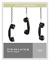 Old-fashioned telephone handset Word Template