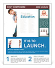 A young boy peeks Flyer Template