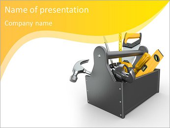 工具箱中的工具 PowerPoint演示模板