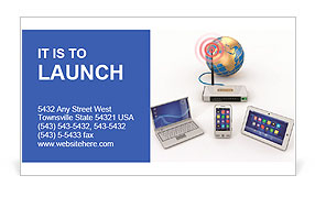 Apparatus for receiving and transmitting information Business Card Template