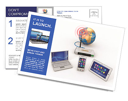 Apparatus for receiving and transmitting information Postcard Template