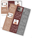 A hand is holding a modern mobile phone Newsletter Template